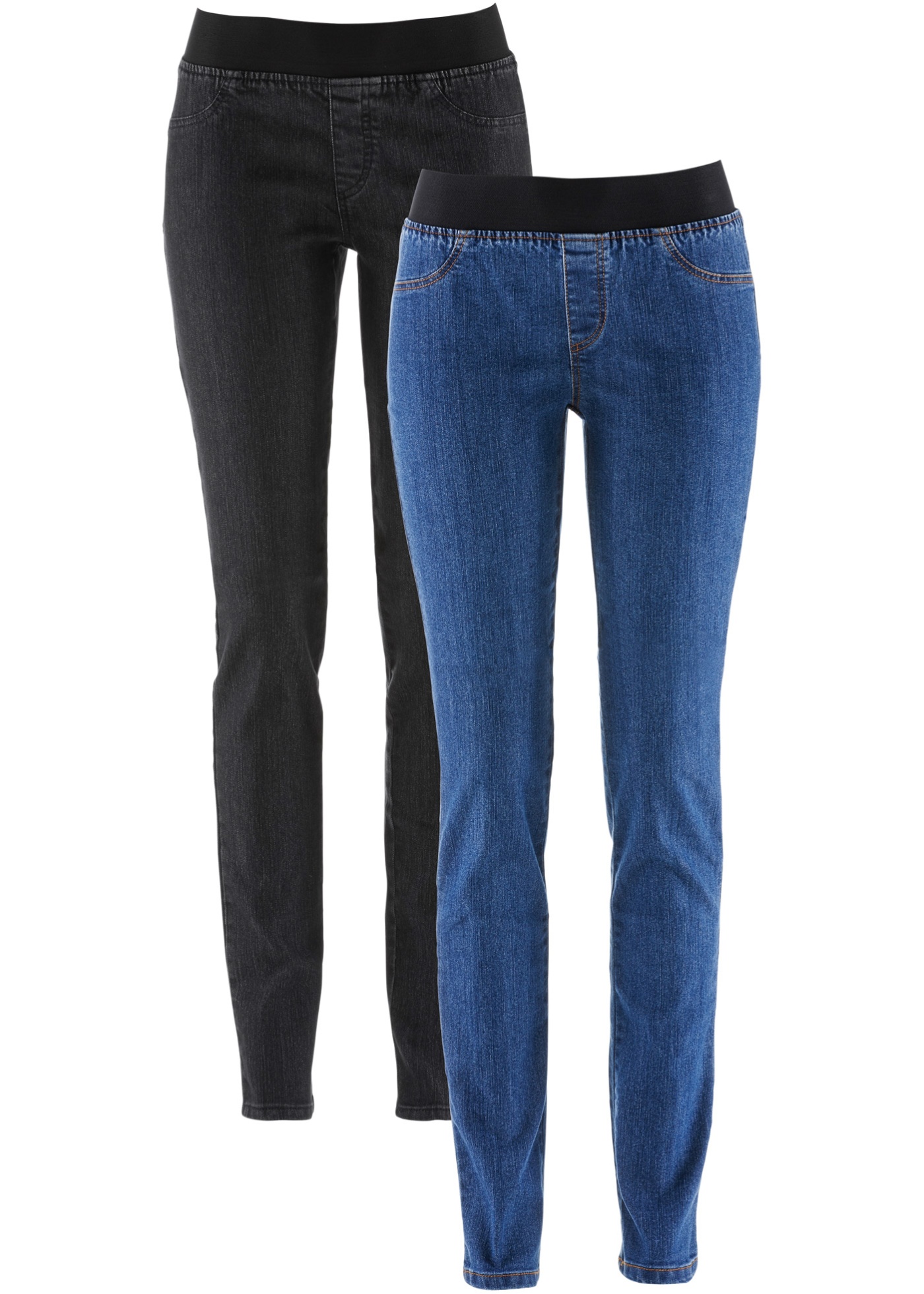 Черно синие джинсы женские